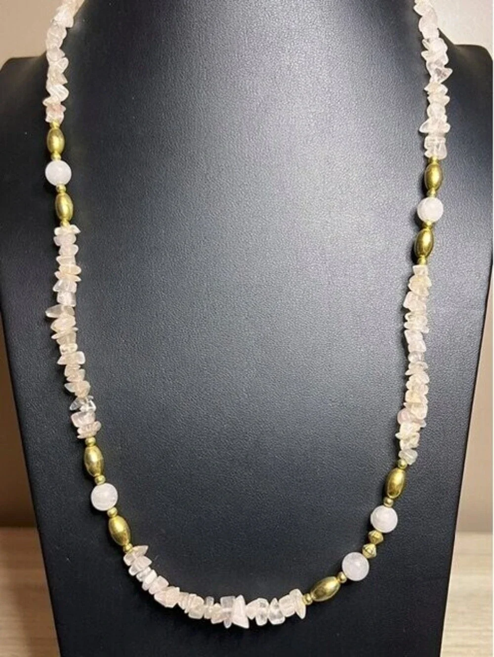 B6618 Rose Quartz Beaded Necklace 26